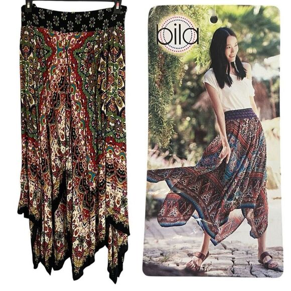 Billa Rayon Hippie Boho Elastic Waist Pull On Skirt Sz XXL NWT - Picture 1 of 6
